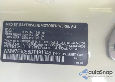 2013 Mini Clubman Cooper z USA, uszkodzony, nr VIN WMWZF3C56DT491349